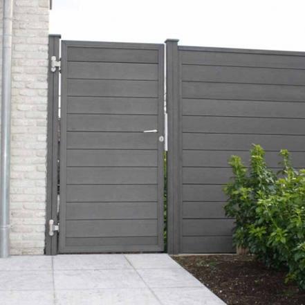 Poort  2,7x100x180 cm Grey (incl. hang en sluitwerk)