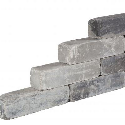 Linea Block Strak Grey/Black 15x15x60  PARTIJ 57stuks